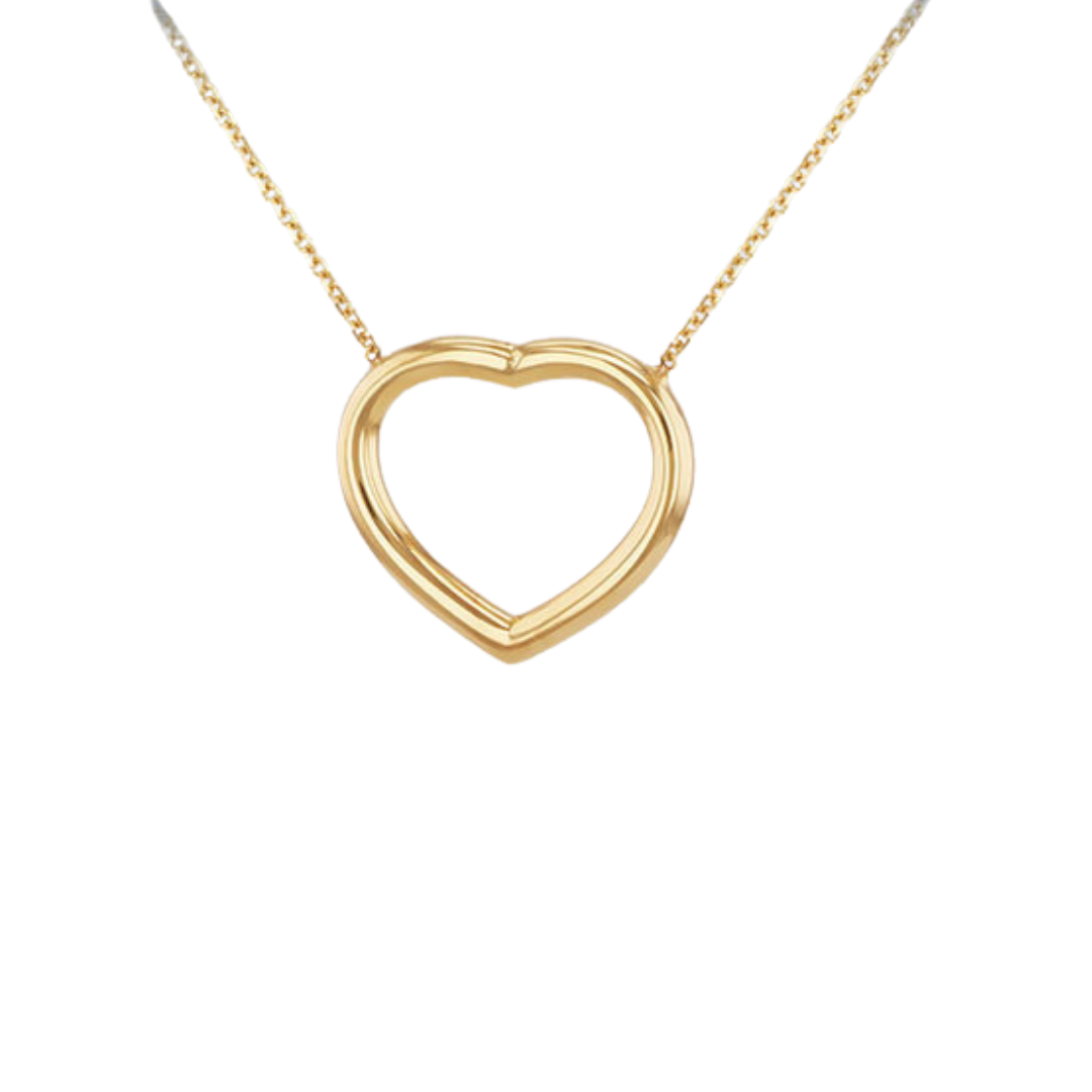 Carat Gold Heart Necklace – EvesLittleTreasures