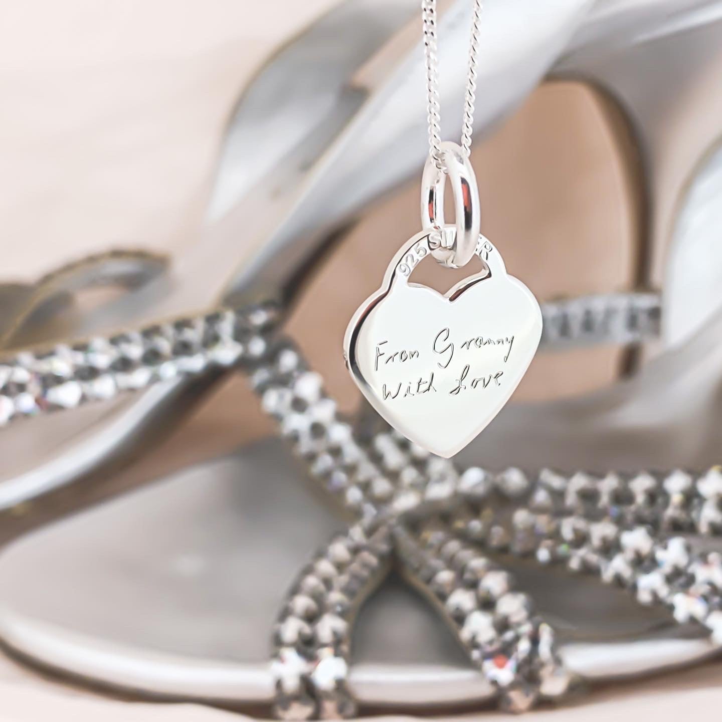 Tiffany engraved pendant on sale