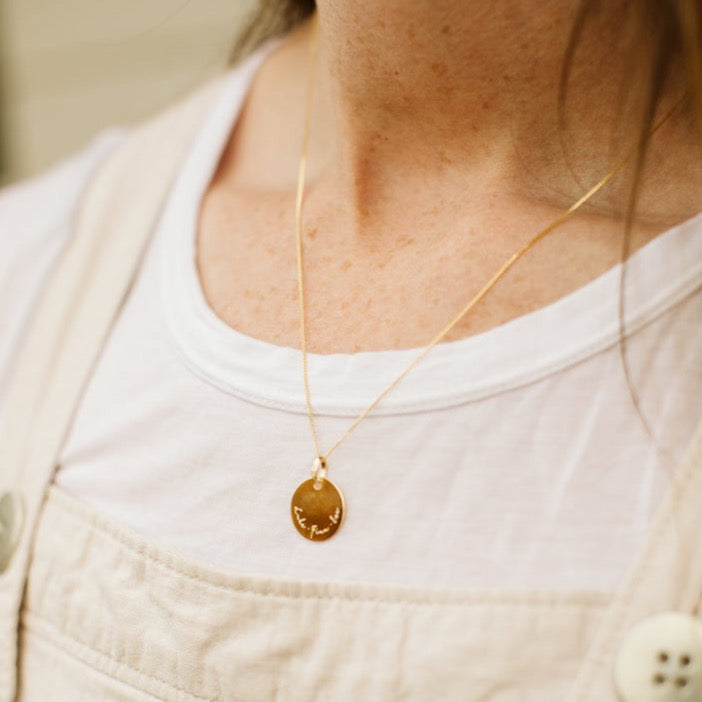 Personalised 9 Carat Gold Necklace EvesLittleTreasures