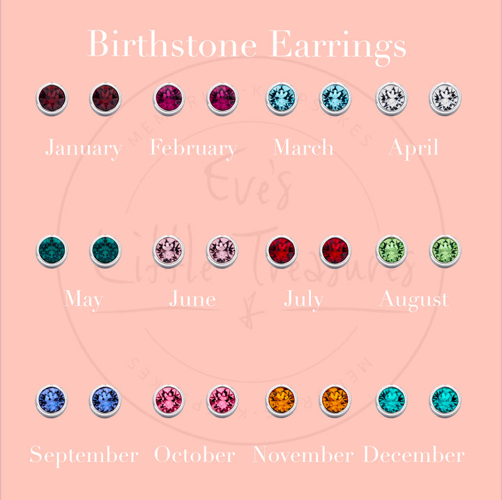 Birthstone earrings discount