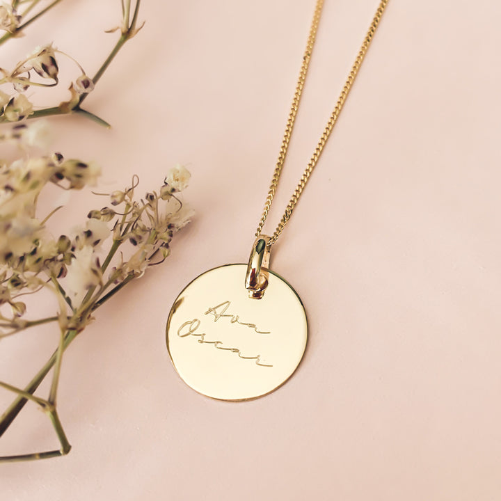 Personalised 9 Carat Gold Necklace EvesLittleTreasures