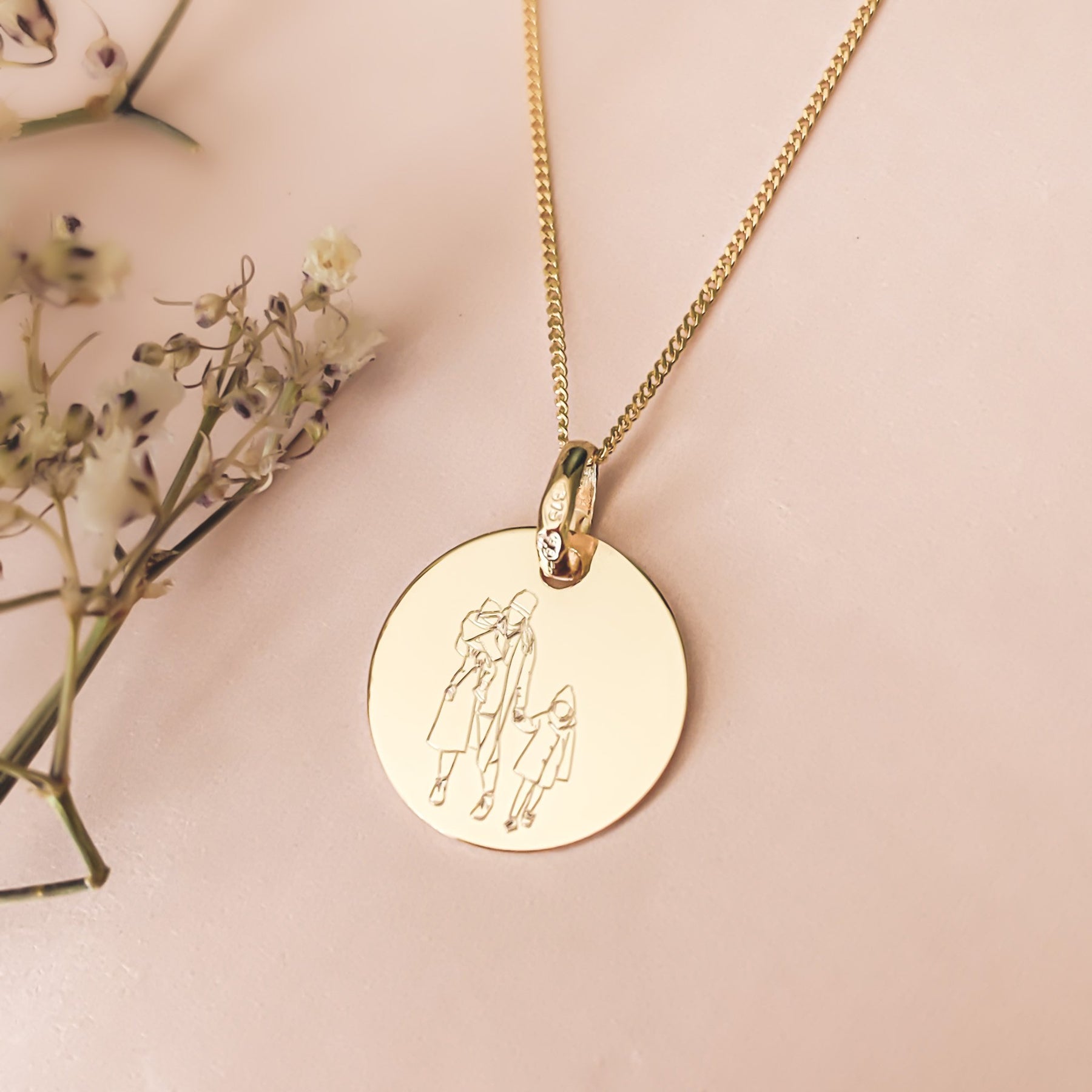Carat Gold Photo Illustration Necklace – EvesLittleTreasures